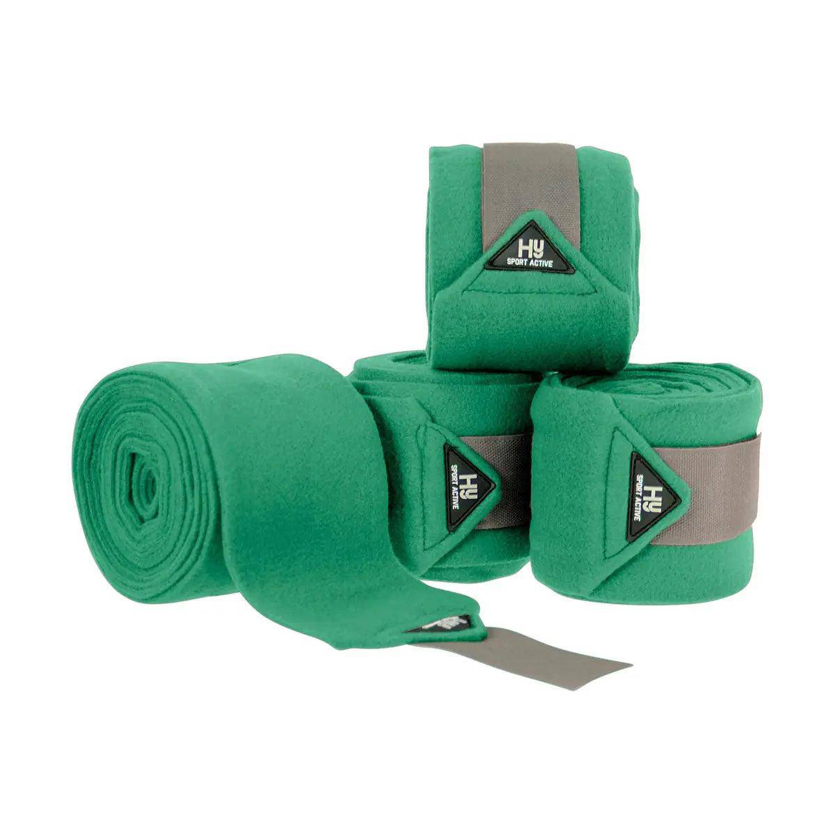 Hy Sport Active Luxury Bandages Emerald-Green-Cob-Full  Barnstaple Equestrian Supplies