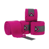 Bright pink hy sport active luxury bandages with gray reinforced sections and black triangle logo for sport use