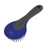 Blue and gray hy sport active mane and tail brush with black round head mane bristles for grooming horses