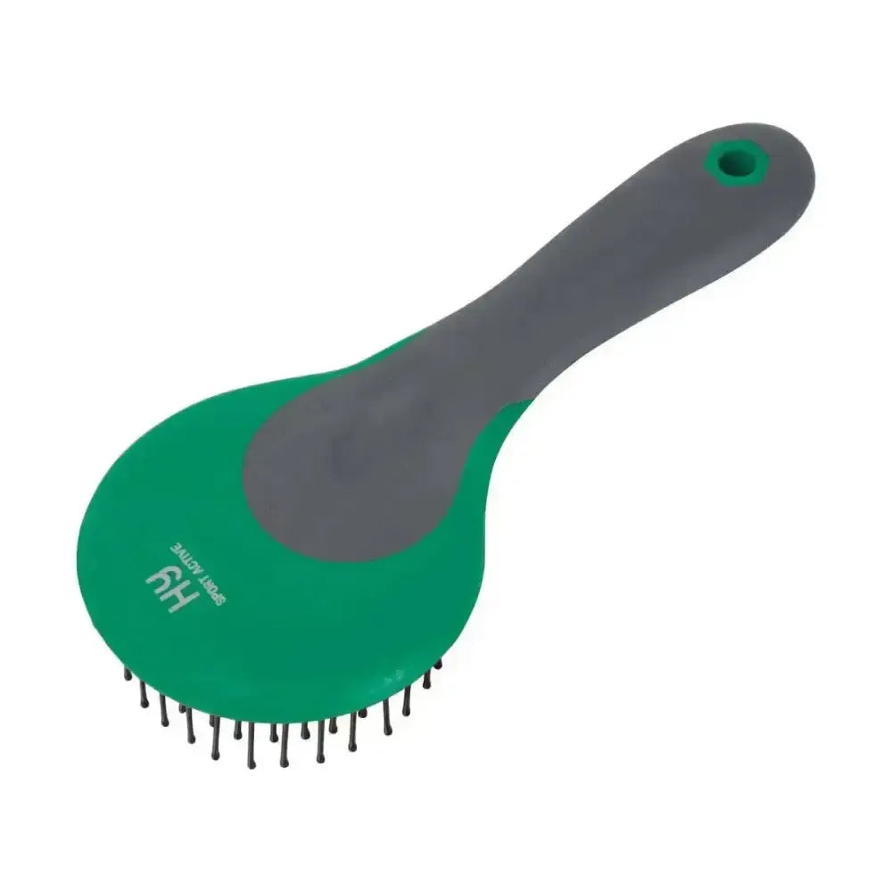 HY Sport Active Mane and Tail Brush Emerald Green Mane & Tail Brushes