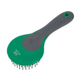 Green and gray HY Sport Active Mane and Tail brush with black bristles and a round head mane for grooming horses