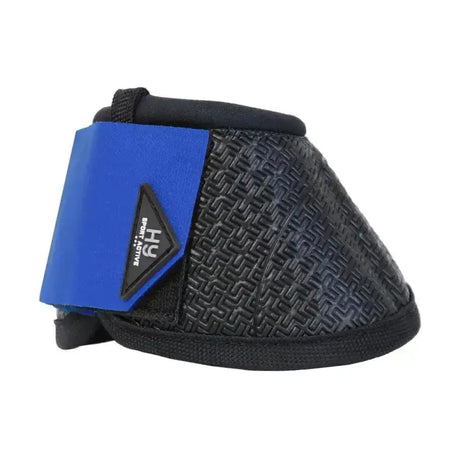 Hy sport active over reach boots in black and blue with textured pattern from the active colour collection boots match perfectly