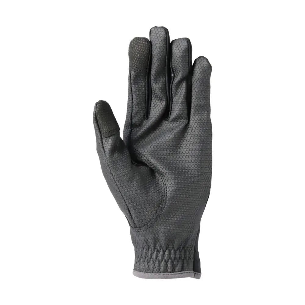 Hy Sport Active Riding Gloves Black/Pencil Grey X Small Riding Gloves Barnstaple Equestrian Supplies