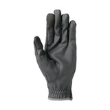 Black hy sport active riding glove with lightweight synthetic hexagonal textured palm for high performance use
