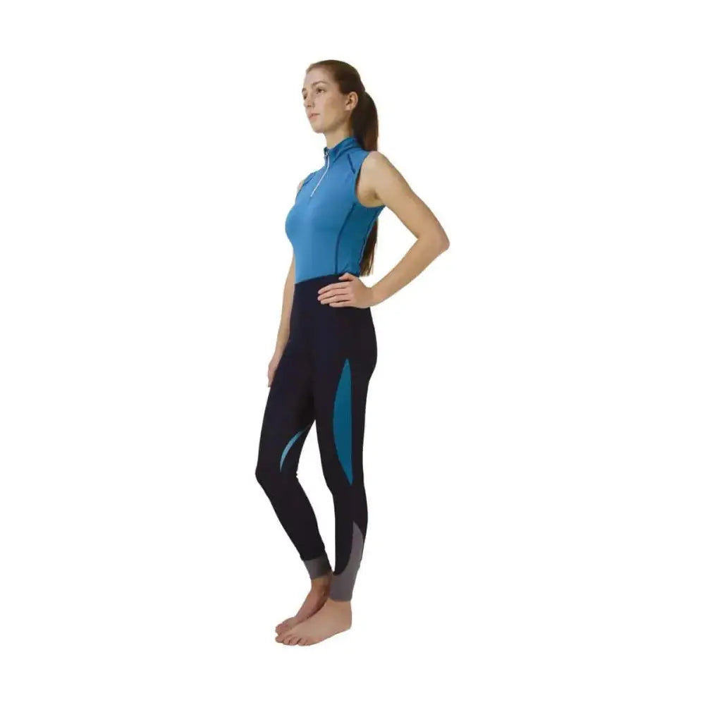 Hy Sport Active Sleeveless Top Aegean Green Large Base Layers Barnstaple Equestrian Supplies