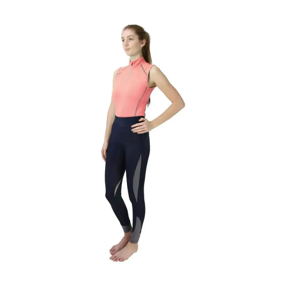 Hy Sport Active Sleeveless Top Coral Rose Large Base Layers Barnstaple Equestrian Supplies