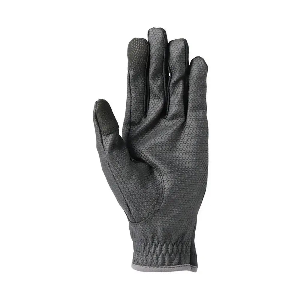 Hy Sport Active Young Rider Riding Gloves Black/Pencil Point Grey Small Riding Gloves Barnstaple Equestrian Supplies