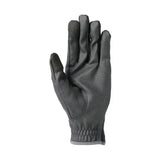 Black hy sport active young rider riding gloves with textured hexagonal pattern for high performance grip