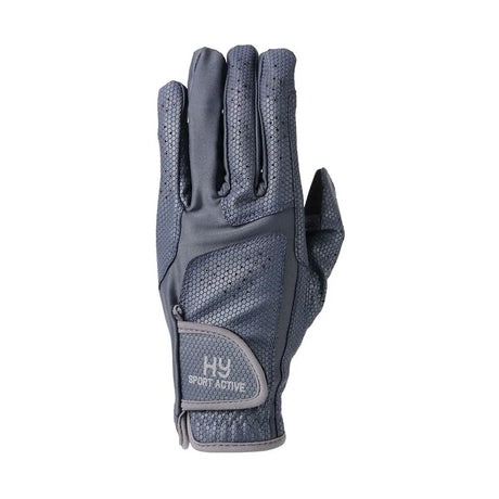Hy Sport Active Young Rider Riding Gloves Navy-Pencil-Point-Grey-X-Large  Barnstaple Equestrian Supplies