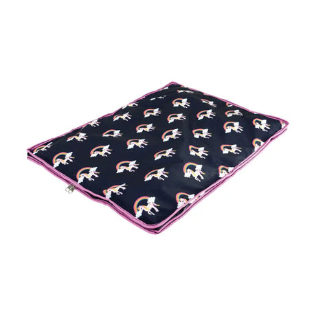 Hy Unicorn Dog Bed Navy/Pink 60 X 80Cm Dog Bed Barnstaple Equestrian Supplies