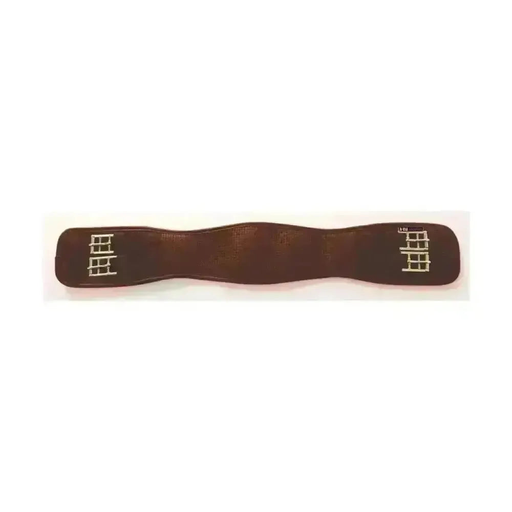 HyCOMFORT Waffle Dressage Girth - Elasticated Both Ends Havana 18" / 46Cm Girths