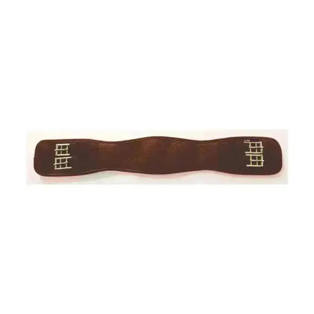 HyCOMFORT Waffle Dressage Girth - Elasticated Both Ends Havana 18" / 46Cm Girths Barnstaple Equestrian Supplies