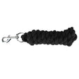 Black braided rope lead rope with silver metal clip by hyconic lead rope for horse handling and control