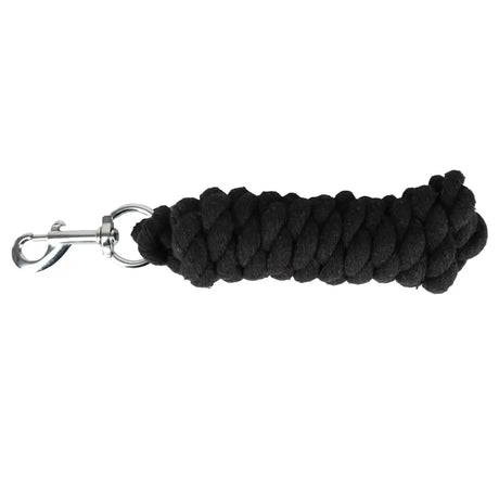 Black braided rope lead rope with silver metal clip for hyconic lead rope perfect for horse handling
