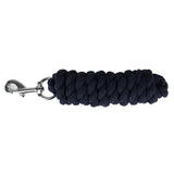 Black braided rope lead rope with silver metal clip hyconic lead rope for easy horse handling