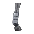 Gray hyconic sport support boots with three adjustable straps and branded label for horse leg support ideal