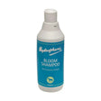 White plastic bottle of hydrophane bloom shampoo 500ml with blue label and green horse icon for rich cleansing frequent coat fresh use