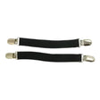 Black hyland elastic jodhpur clips with silver metal clasps perfect competition accessories for secure fit