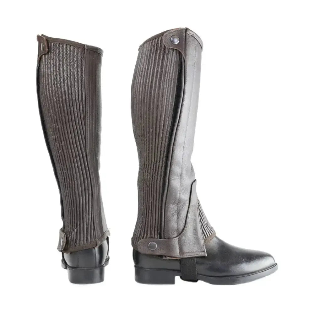 HyLAND Leather Half Chaps Brown Small Riding Chaps