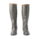 HyLAND Winter Quilted Half Chaps Brown Small Riding Chaps