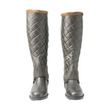HyLAND Winter Quilted Half Chaps Brown Small Riding Chaps