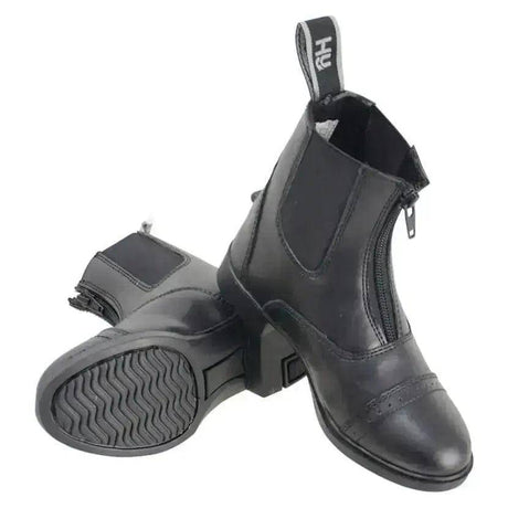 HyLand York Synthetic Jodhpur Boots - Adults Black 7 - Adult HY Equestrian Short Riding Boots Barnstaple Equestrian Supplies