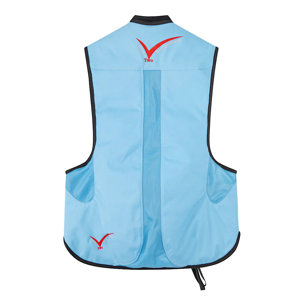 Point Two ProAir Black Pale Blue Equestrian Air Vests