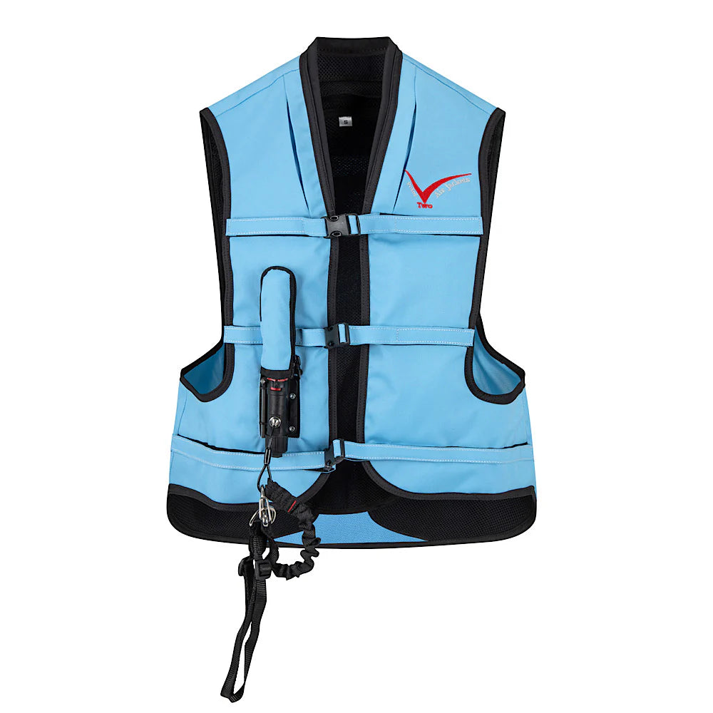 Point Two ProAir Black Pale Blue Equestrian Air Vests