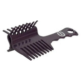 Black plastic imperial riding braiding plaiting comb hairmaster with dual-sided wide and fine teeth for perfect styling