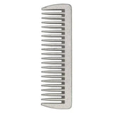 Silver metallic imperial riding comb iron with evenly spaced curved teeth and smooth rounded handle for mane and tail