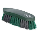 Imperial riding dandy hard two-tone riding dandy brush with green and gray bristles and dark green handle