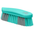 Imperial riding dandy hard two-tone dandy brush with teal and gray dual-sided bristles and smooth plastic handle