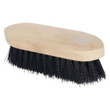 Imperial riding dandy brush with a light wooden back and dense black bristles for hard brushing use
