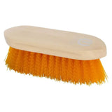 Imperial riding dandy brush with orange bristles and light beige plastic handle perfect for hard grooming