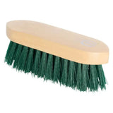 A sturdy imperial riding dandy brush with light wooden handle and dense green impulz hard bristles for grooming