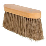 Light brown wooden-handled imperial riding dandy brush with dense natural bristles for long hair grooming