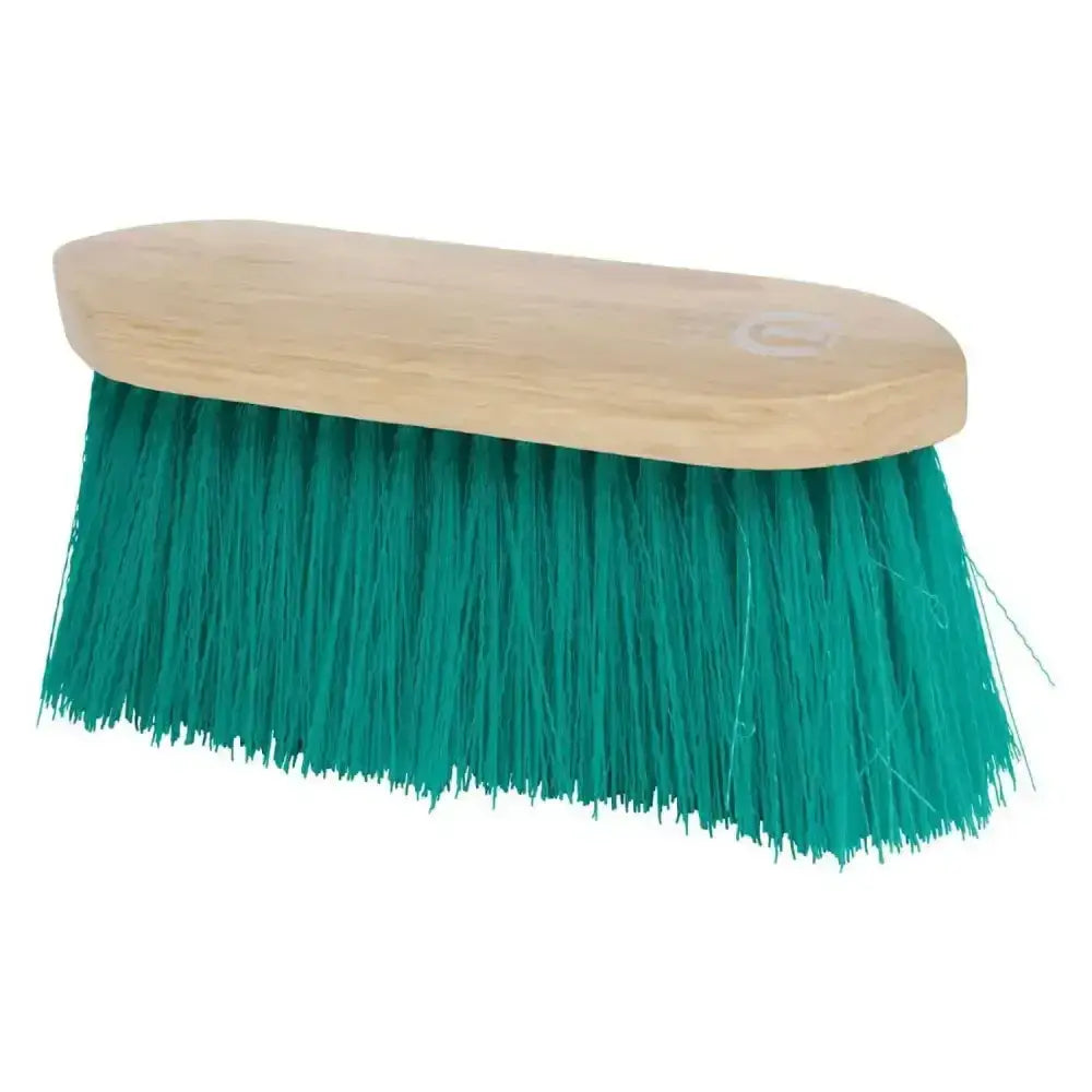 Teal imperial riding dandy brush long with light wood handle perfect for grooming long hair
