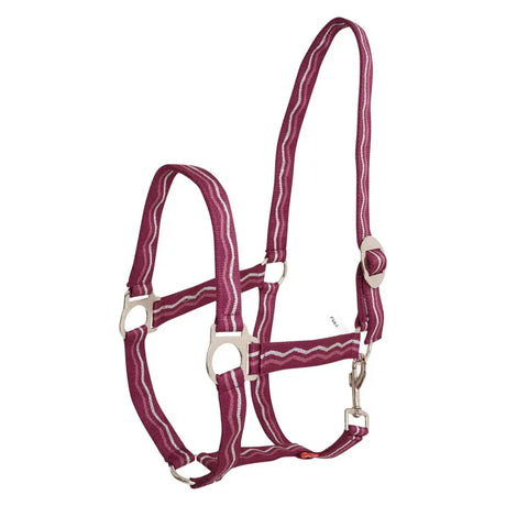 Imperial Riding Headcollar Economic Rose/Bordeaux/Silver Cob Rose/Bordeaux/Silver Barnstaple Equestrian Supplies