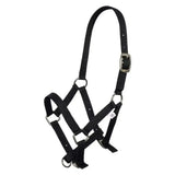 Black nylon foal halter with silver hardware and buckle by imperial riding headcollar nylon foal designed for comfort