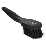 Black plastic-handled imperial riding hoof brush irhgrip with dense black bristles for easy hoof cleaning