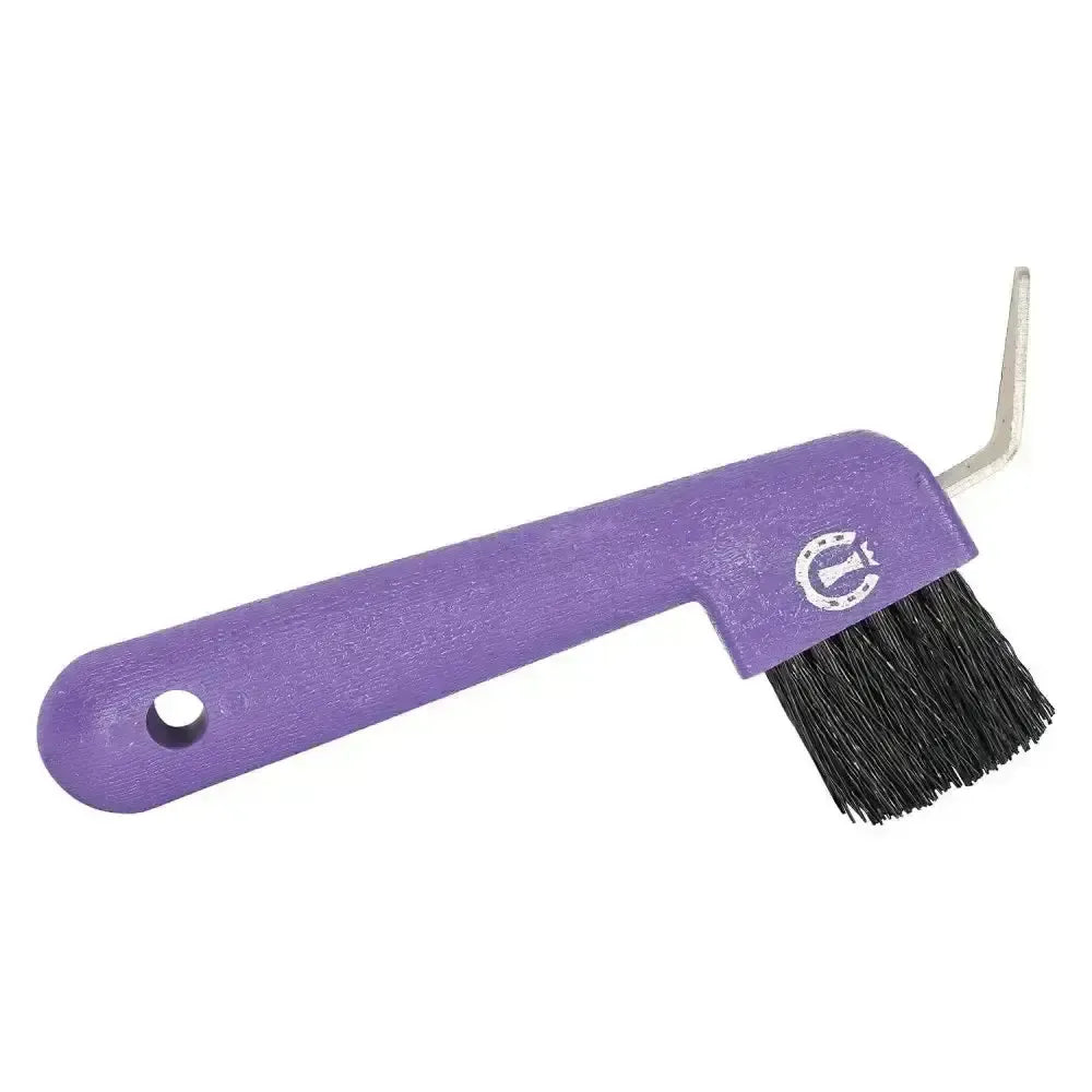 Imperial Riding Hoof Pick With Brush Black Hoof Picks