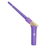 Purple imperial riding irhhoof oil brush with natural bristles, matching handle and protective sleeve for easy use