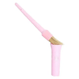 Pink plastic handled irhhoof oil brush with natural bristles for cleaning in imperial riding irhhoof small container