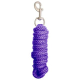 Imperial riding lead rope in purple nylon with silver trigger hook clip for secure horse handling
