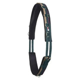 Imperial riding lunging girth deluxe extra in forest green with black tan saddle pad padded with metal d rings and reinforced stitching