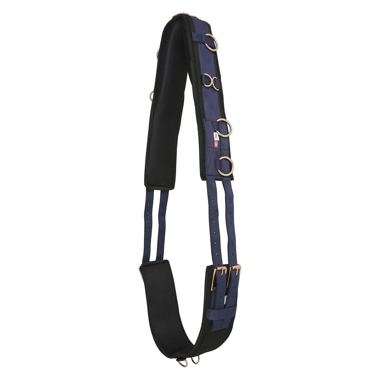 Imperial Riding Lunging Girth Deluxe Extra Navy/Rose Gold Pony Navy/Rose Gold Barnstaple Equestrian Supplies
