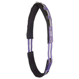 Imperial riding lunging deluxe royal purple lunging girth nylon with purple and black padding and silver hardware