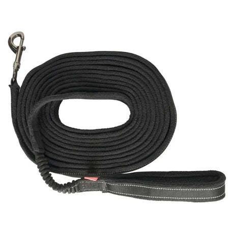 Imperial Riding Lunging Line Irhflexi-Fleece Black/Reflective Barnstaple Equestrian Supplies