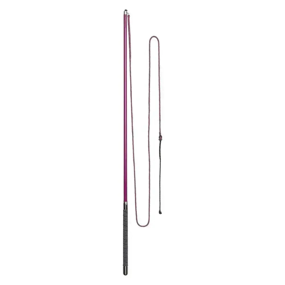 Imperial riding lunging whip carbon in purple and black with super light textured grip handle for easy lunging