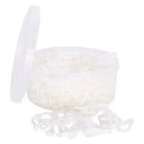 Imperial riding plaiting bands soft in a clear plastic container with white silicone plaiting bands extra inside